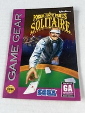 Poker Face Paul's Solitaire Sega Game Gear Video Game Manual Only