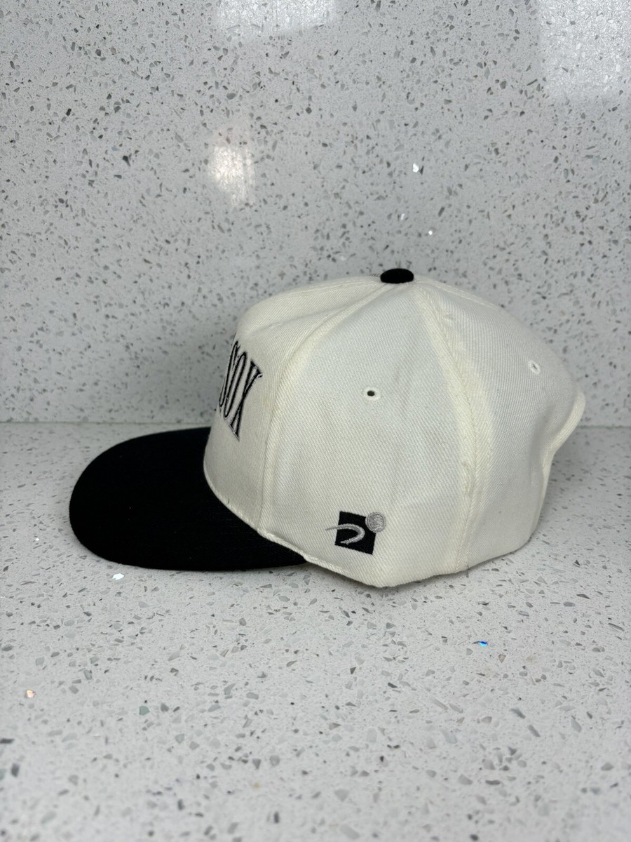 帽子 90s Long Bill cap white Vintage JC Penney Hat Cap Snap Back White 90th Anniversary Store