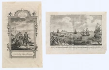 Print "Groenlanders-Whale Fishery and Killing-Bears" (Greenland) Middleton ,1778