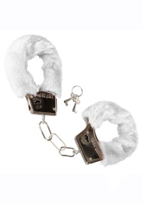 Love Cuffs Furry Fur Wrist Handcuffs Bondage Restraints with Lock and Keys BDSM