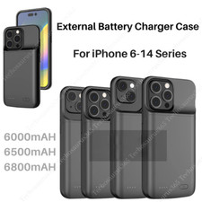For iPhone 14/13/12/11/X External Battery Charger Case Power Bank Charging Cover