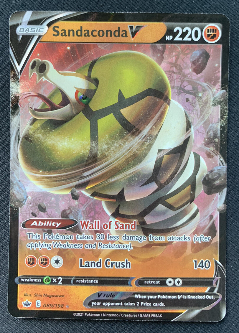 Sandaconda V 089/198 - Chilling Reign - Ultra Rare Pokemon TCG Card NM