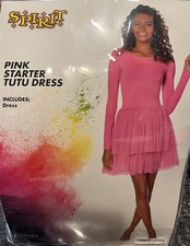Spirit Halloween Costume Women Pink Starter Tutu Dress Size Small 4-6