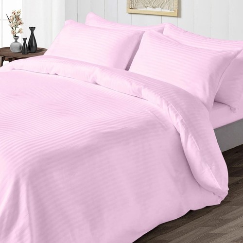 Nuevo 1200 TC Algodón Egipcio Completo Ropa de Cama Artículos Reino Unido Doble Todo Rayas Color - Imagen 49 de 101