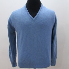 Unbranded Mens 100 Wool V Neck Jumper Chest 44/46 UK L Sku 6724