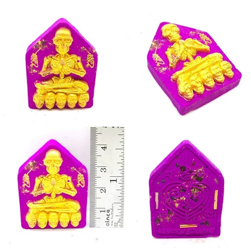 Prai Thong Ithaje Charm Powder in Purple Amulet for Prosperity and Attraction - 第 1/3 張圖片