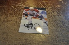 Montreal canadiens hockey club nhl yanic perreault no 94 postcard autographed