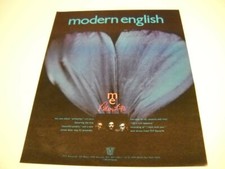 MODERN ENGLISH the new album is PILLOW LIPS original 1990 Promo Poster Ad