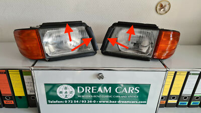 NEU NF Mercedes W126 Coupe C126 Scheinwerfer Dichtung L+R 