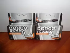 8 Dorco Pace 6 Razor Cartridges w/6 Blades 2-4 Packs Also Work w/Bromleys Handle