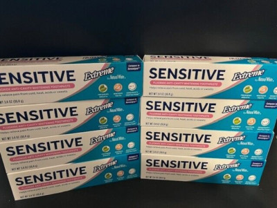 8X- Natural White Sensitive Extreme Fluoride Anti Cavity Whitening Toothpaste