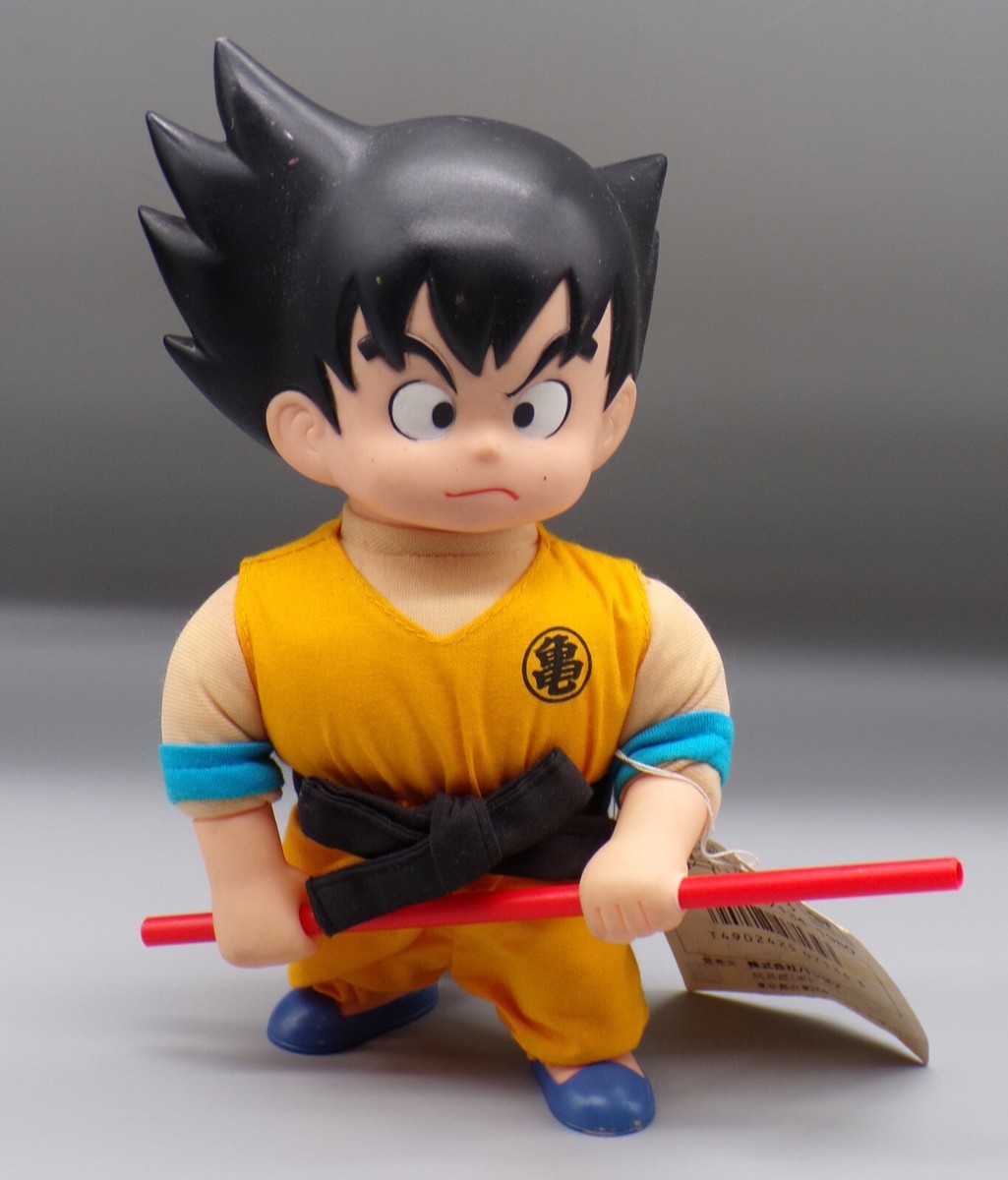 RARE vintage 1986 Japanese DRAGON BALL Funky Pet GOKU Plush SOFUBI