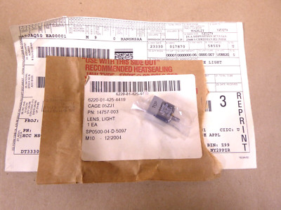 Korry Electronics Light Lens 14757-003, 160C180253-1, 6220-01-425-4419