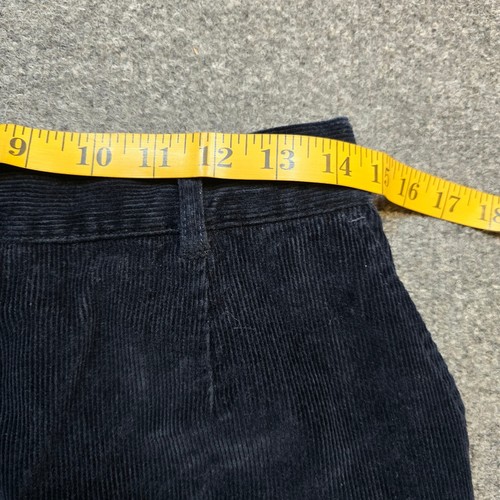 LL Bean Pants Women Size 12 Petite Blue Corduroy Tapered High Rise Casual Career - Picture 7 of 11