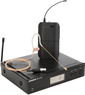 Shure BLX14R/MX53 UHF Wireless Microphone System - Perfect for Broadcast, Chu...