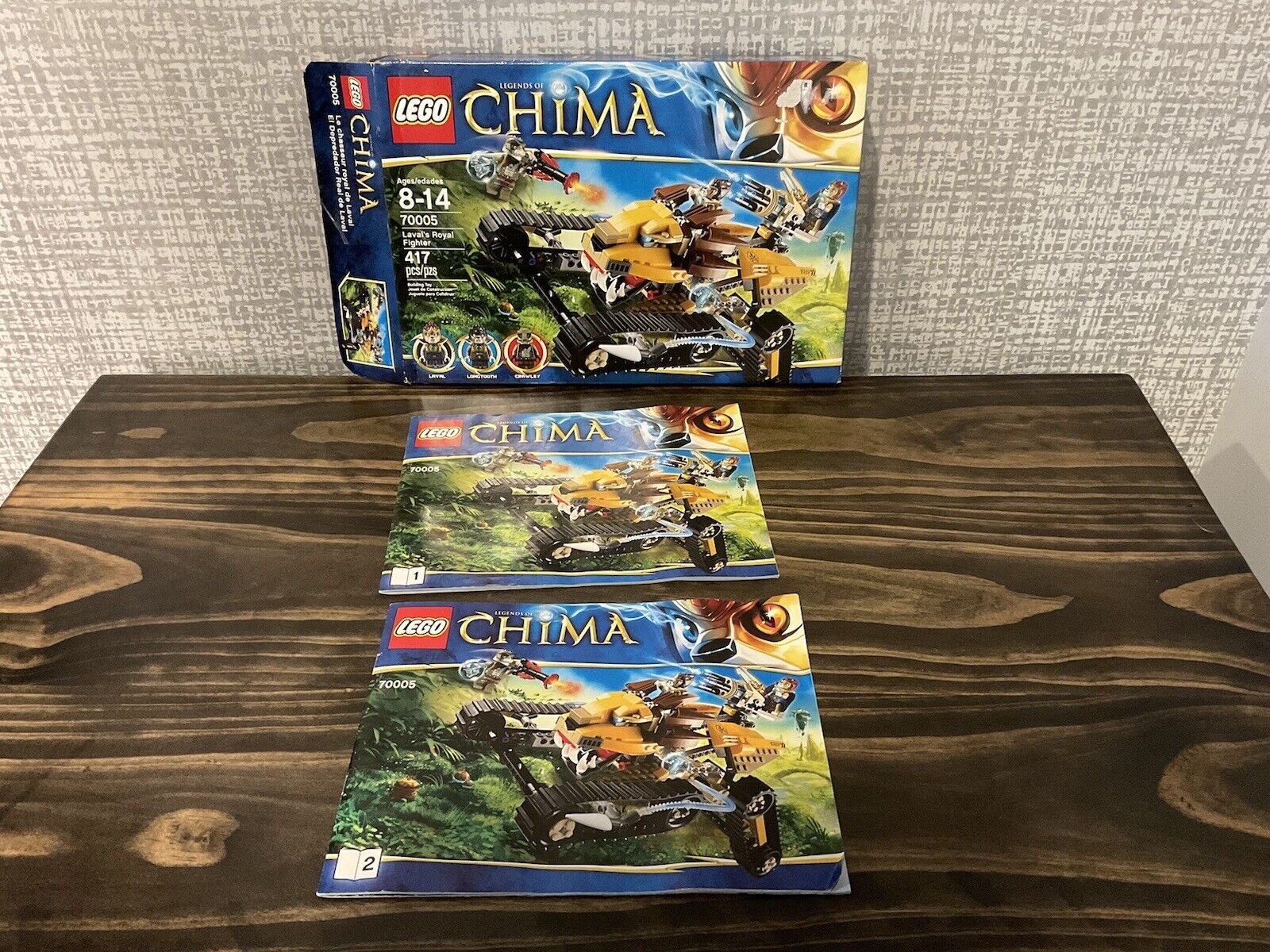 Lego Chima 70005 Laval’s Royal Fighter Box and Instructions  Only