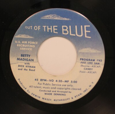 Betty Madigan - 50'S / 60'S 45 - Just Like Sam / I'Ll Never Say Never Again On