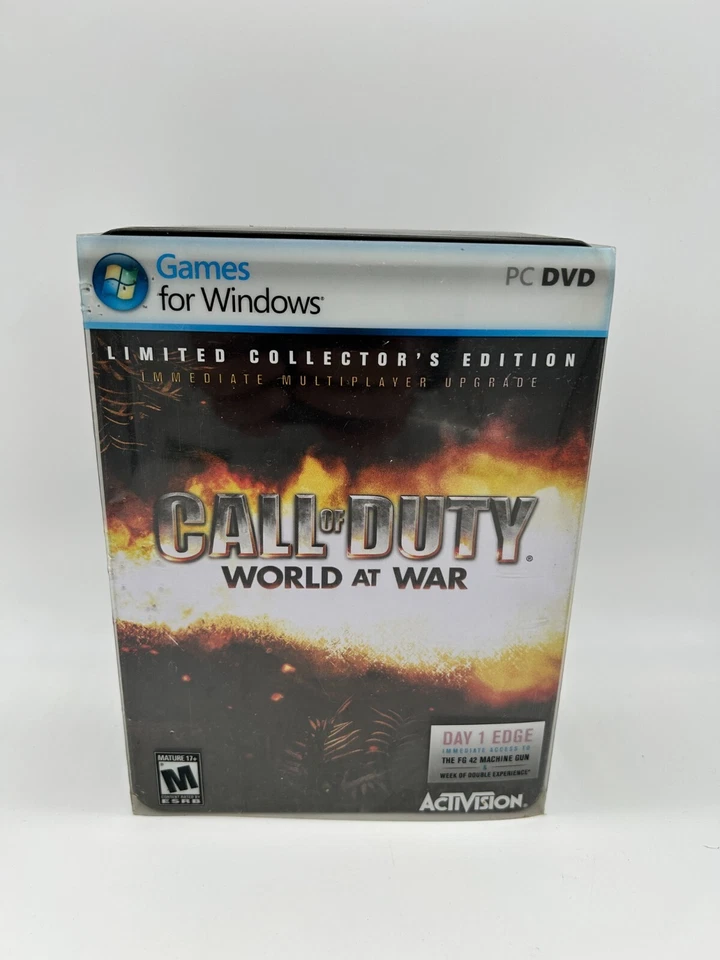 CALL OF DUTY WORLD AT WAR LIMITED COLLECTOR'S EDITION PC Computer CIB Complete - Image 2 of 4