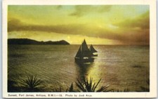 Postcard - Sunset, Fort James, Antigua and Barbuda