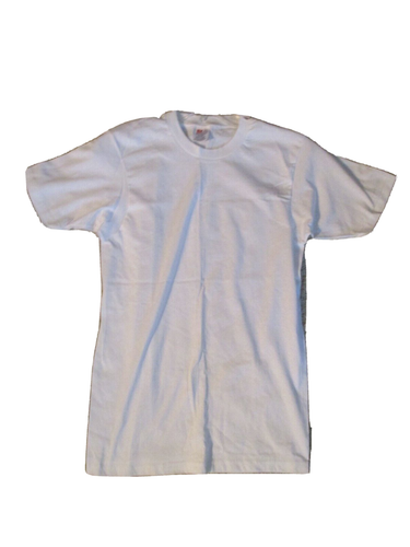 Men's Vintage Hanes Small (34-36) White Cotton T-Shirt New