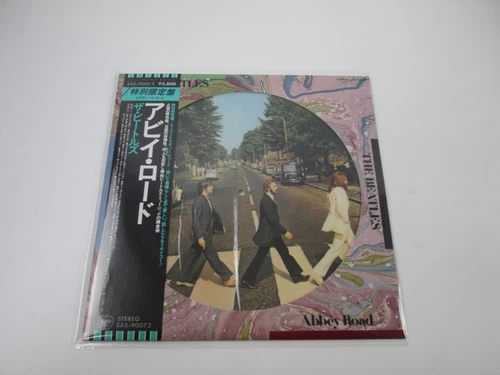 BEATLES ABBEY ROAD Picture disc APPLE EAS-90072 with OBI Japan LP Vinyl