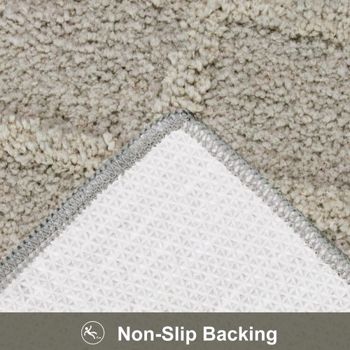 Gray Bathroom Rugs Non Slip Washable 20x31 inch Bath Mats for Bathroom Floor ... - Picture 4 of 8