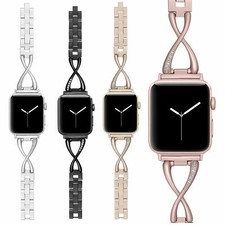 Women Girl Stainless Steel Bracelet Band Strap for Apple Watch 6 5 4 3 2 1 SE
