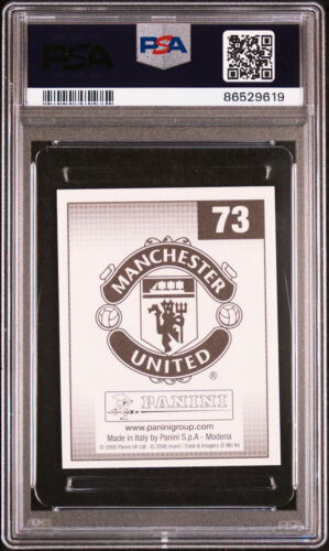 2006 Panini Manchester United Stickers 73 Cristiano Ronaldo PSA 8 NM-MT Portugal - Picture 2 of 2