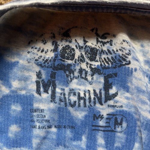 Faded Blue Affliction American Machine Motor Company Pullover T Shirt Sz M - Picture 9 of 15