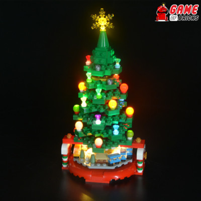 LED Light Kit for Christmas Tree - Compatible with LEGO  40338 Set