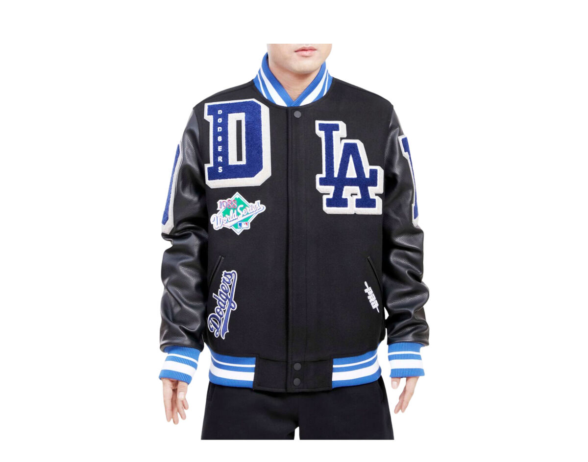 Pro Standard Los Angeles Dodgers Mash Up Logo Black Varsity Jacket  LLD633329-BLK