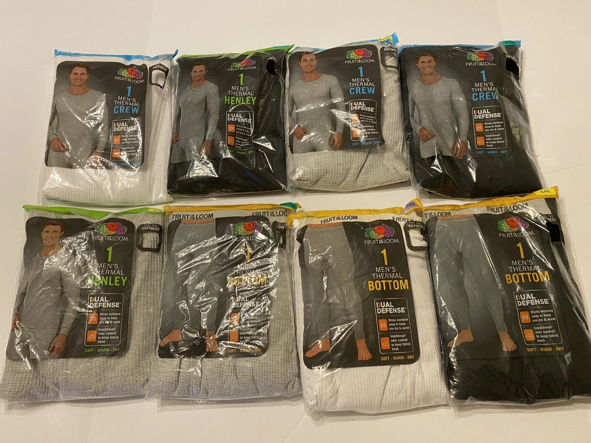Fruit of the hot sale loom men's thermal underwear