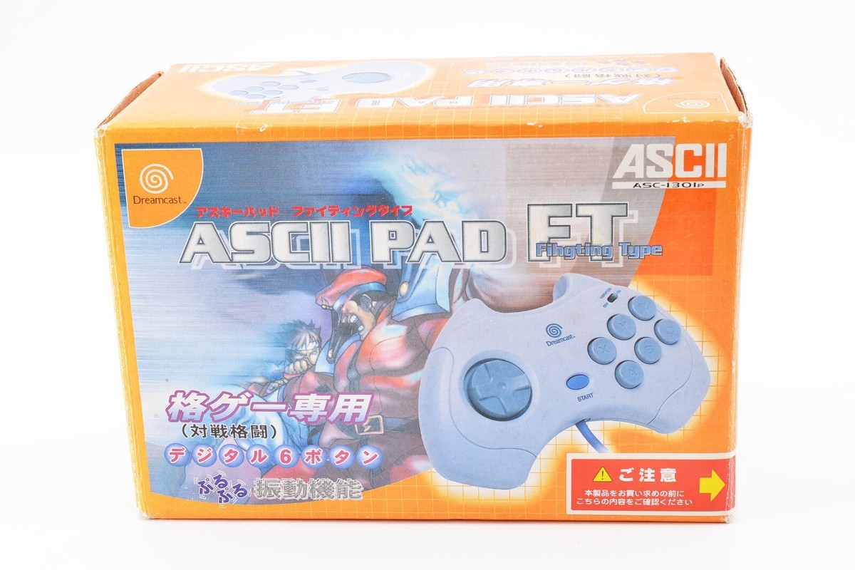 Sega Dreamcast Controller Ascii Pad Fighting Type w/Box Visual