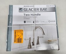 Glacier Bay Melina 4 in. Centerset High-Arc Bathroom Faucet in Brushed Nickel
