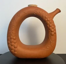 Terra Cotta Wine Decanter Gourmet TOPF 1981 9.5"x9.5"