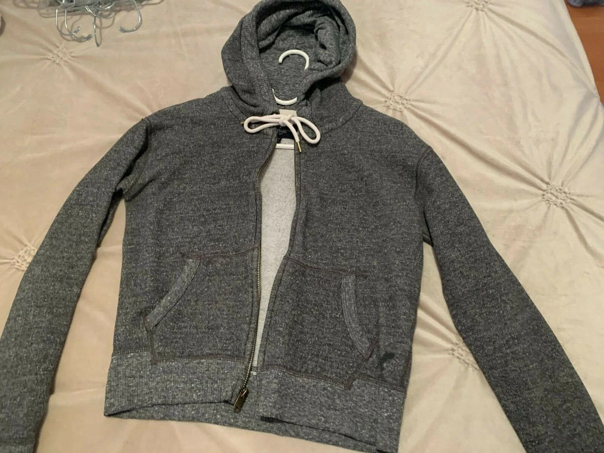 Womenu0026#039;s American Eagle Grey Zip Up Hoodie | eBay
