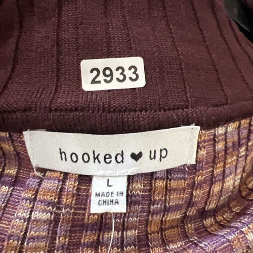 Hooked Up By Iot Juniors Space Dyed Sweater Size L - Picture 3 of 3