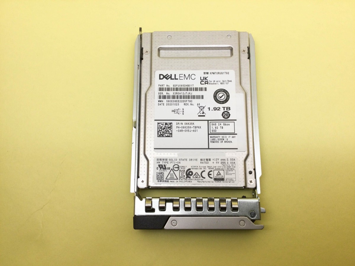 6K35K Dell 1.92TB SAS 24Gb/s Read Intensive 2.5'' SSD 06K35K