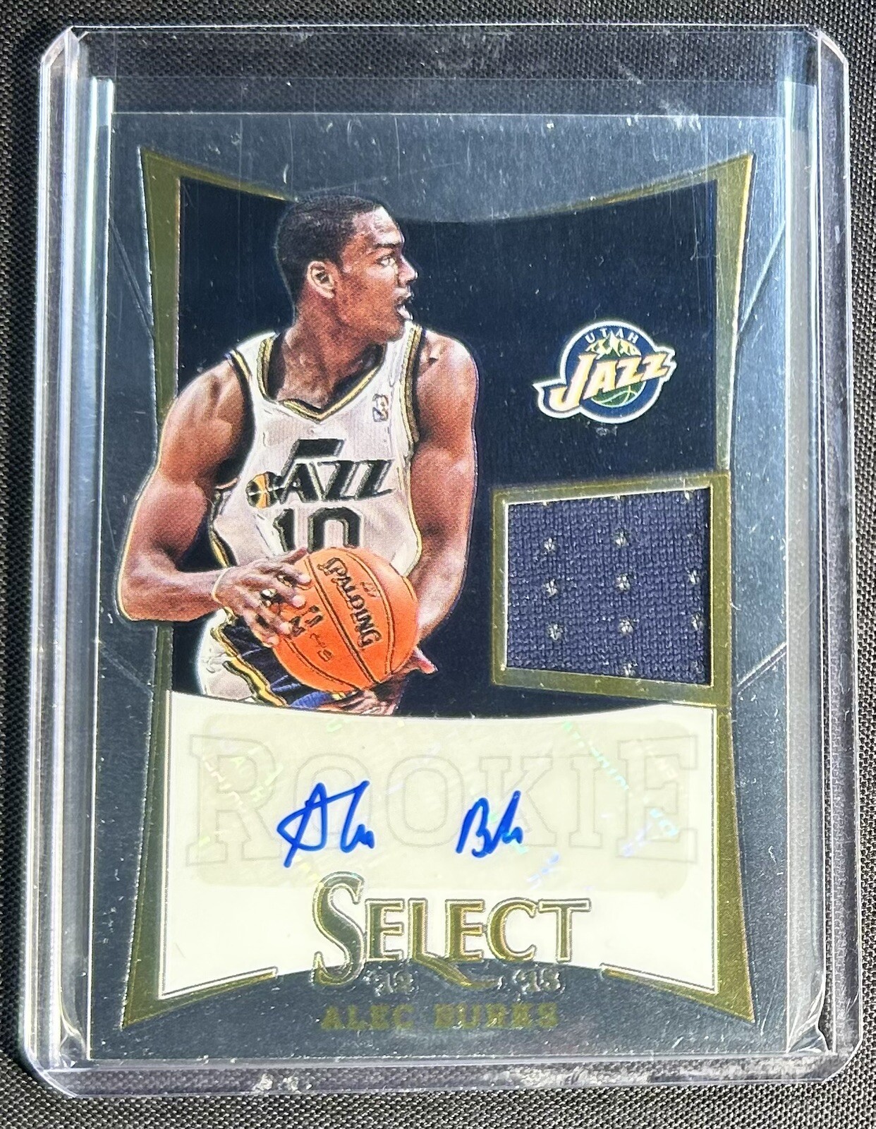 2012 Panini Select #247 Alec Burks /299 Auto Rookie Patch RPA Jazz Heat Knicks