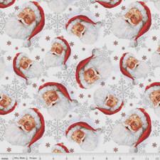 Christmas Santa Claus Fabric Picture A Christmas Cotton Riley Blake By The Yard