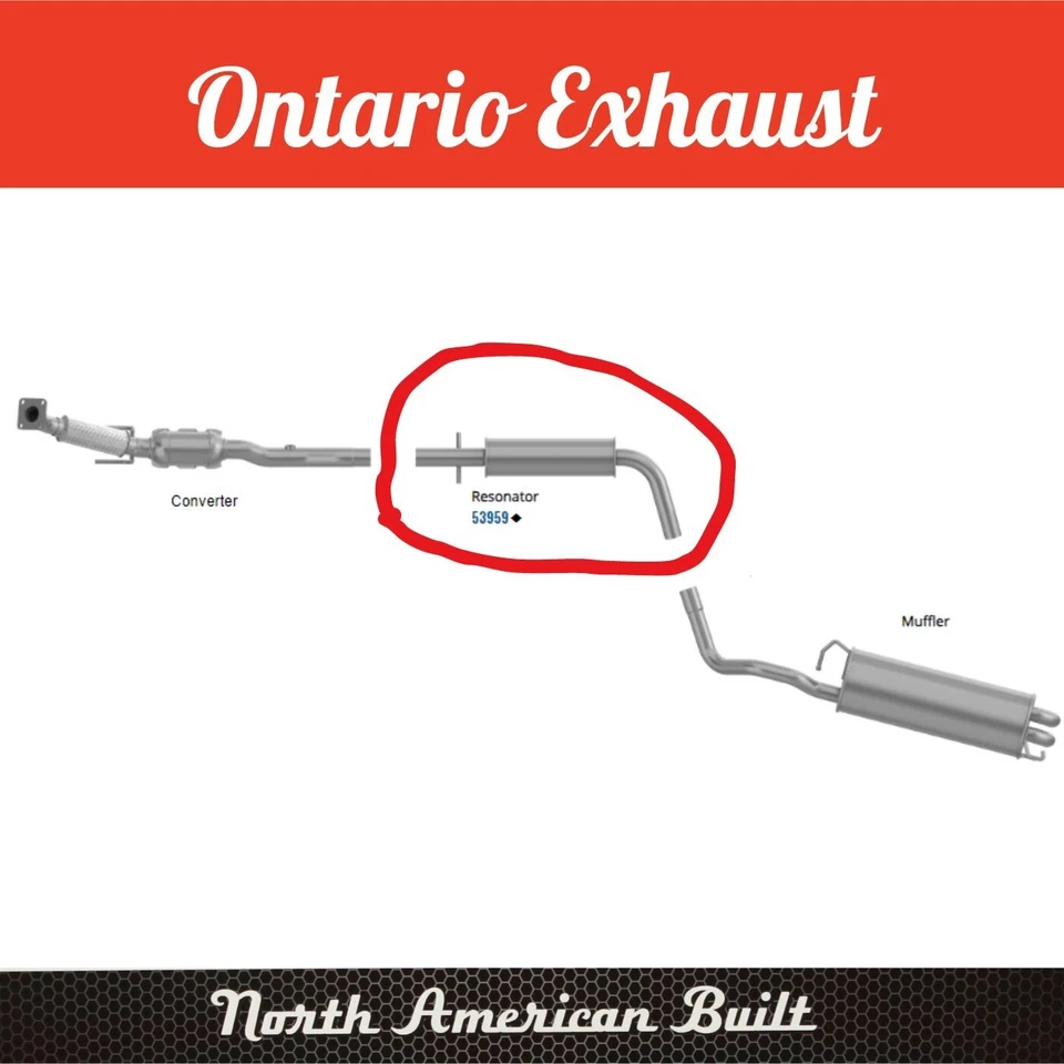 Выхлопной резонатор и труба для 2007 - 2009 Volkswagen Golf City 2,0 л - Изображение 2 из 3