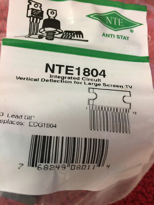 NTE 1804 INTEGRATED CIRCUIT VERTICAL DEFLECTION FOR LARGE SCREEN TV 13 LEAD