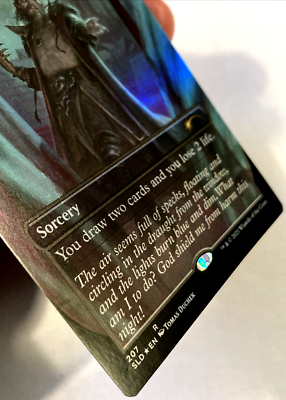 MTG Nightfeeder's Visitation - Night's Whisper BORDERLES FOIL