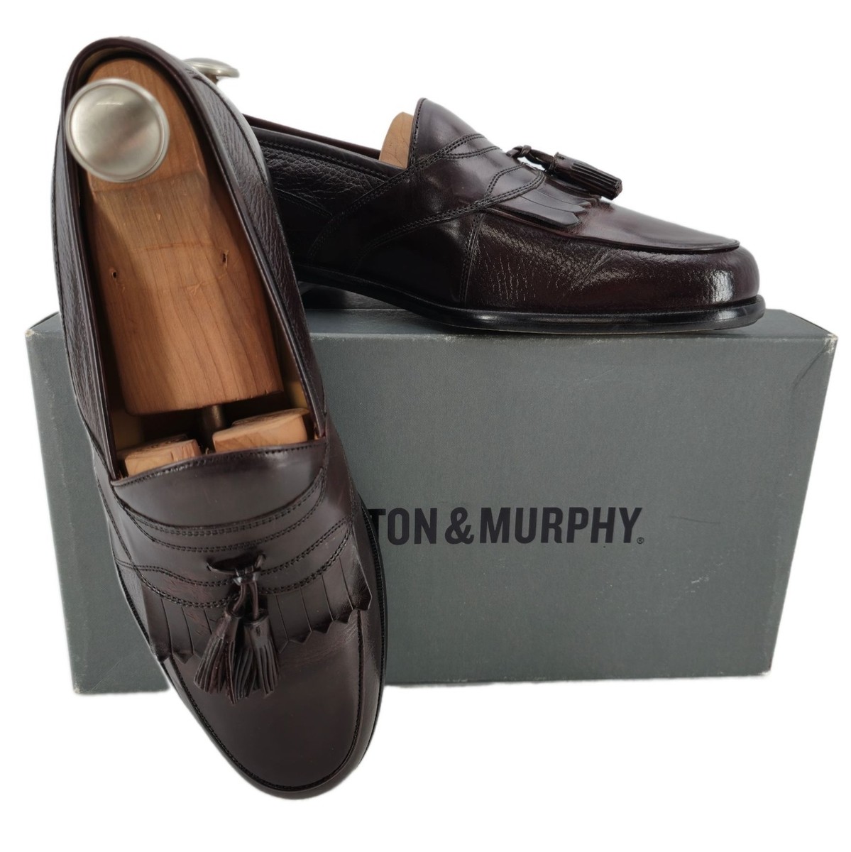 Johnston & Murphy Deerskin Leather Tassel Loafer Johnston Murphy Cellini Brown Leather Kiltie Tassel Loafers  main image 2