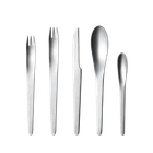 Arne Jacobsen by Georg Jensen Stainless Steel Place Setting 5 Piece - Vtg NOS