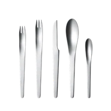 Arne Jacobsen by Georg Jensen Stainless Steel Service for 4 Set 20 pieces - NOS