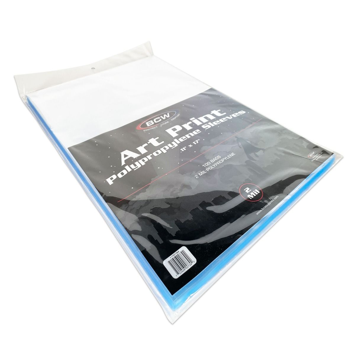 200 Sacchetti Richiudibili BCW 11x17 Per Stampe E Foto - Privi Di Acido E PVC