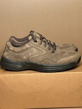 Rockport ProWalker Men s 9.5 Brown Suede Leather Walking Shoes Comfort DMX Sneak