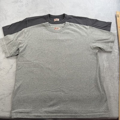 Lot Of 2 Bronson Heavy Cotton Single Stitch Tubular T-Shirt Loopwheel Mens L