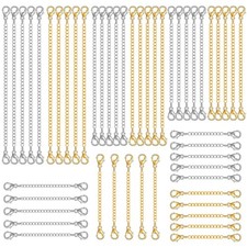 winee 30pcs Chain Extenders for Necklace, Necklace Extenders for Women Girls ...
